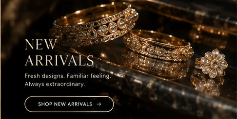 Gold jewellery details for the New Arrivals edit